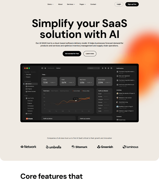 Vista previa sitio web