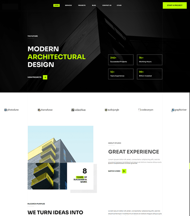 Vista previa sitio web