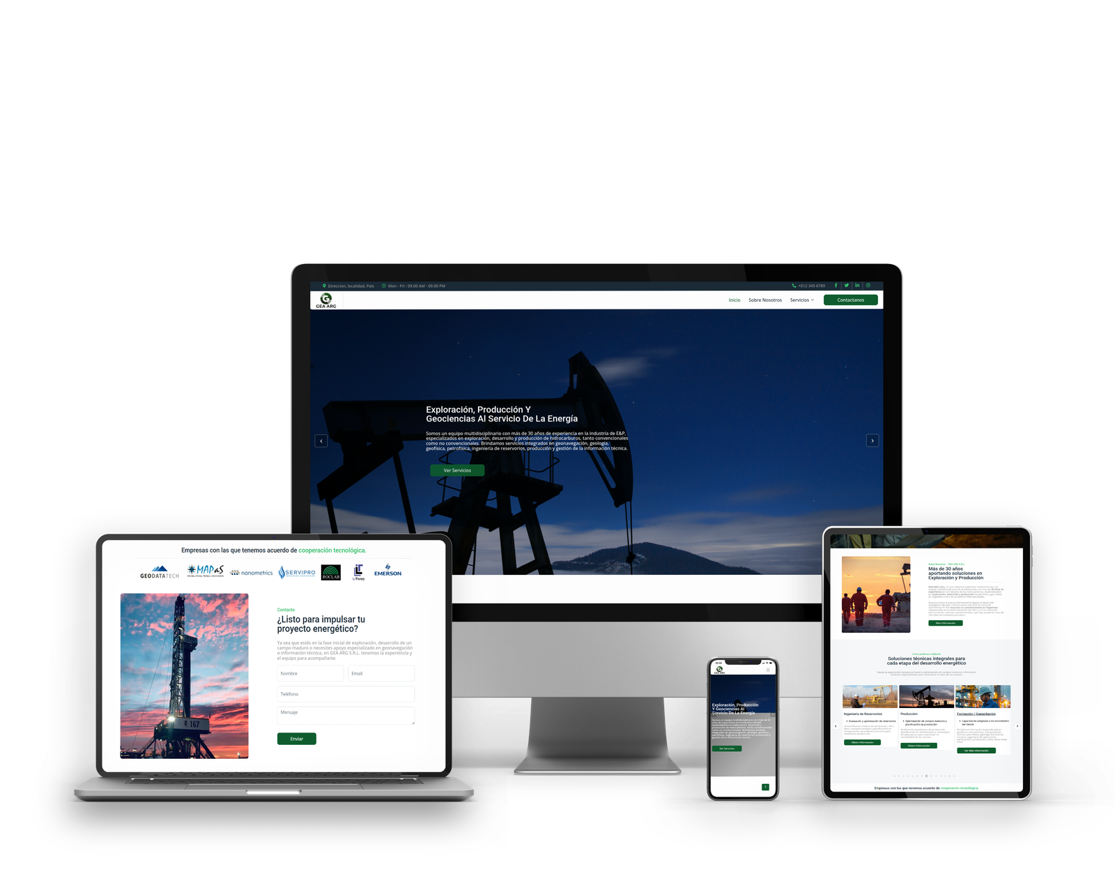 Web Institucional GEA Argentina