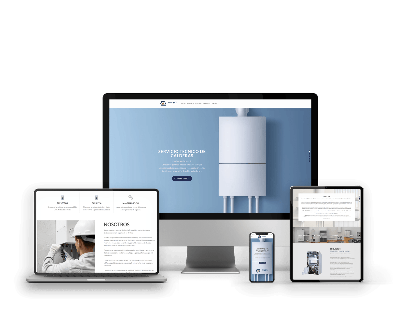 Landing page Italbax - Soluciones industriales